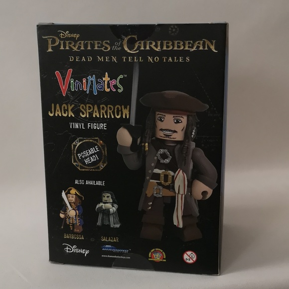 Disney Jack Sparrow Pirates of the Caribbean Collector ViniMates Figure New - Picture 3 of 5